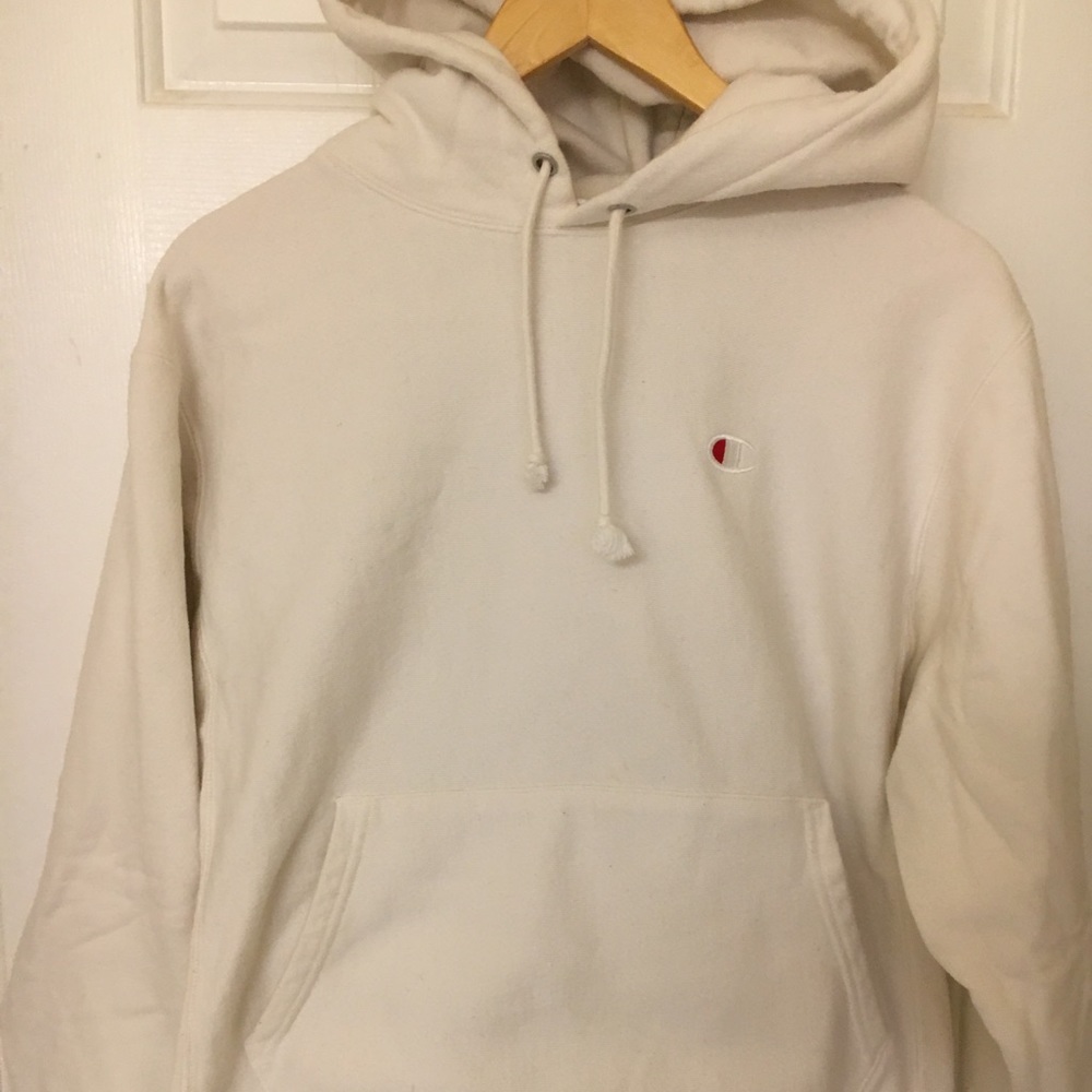 White Champion Hoodie